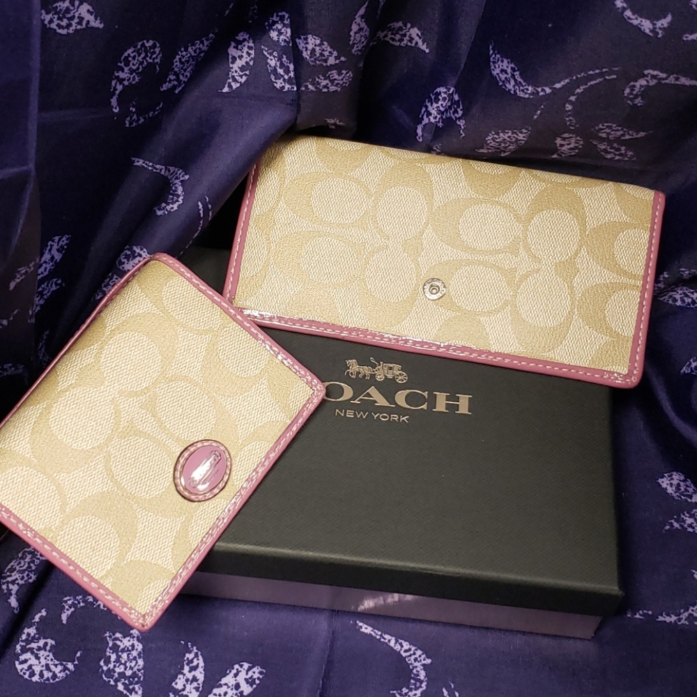 Coach wallet & card holder